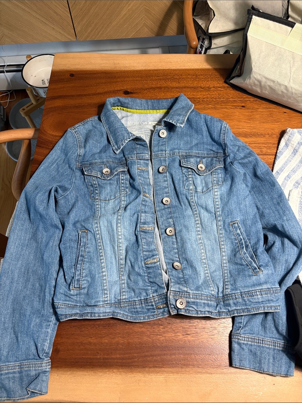 Merona Light Blue Denim Jacket - Women's Jean Jacket